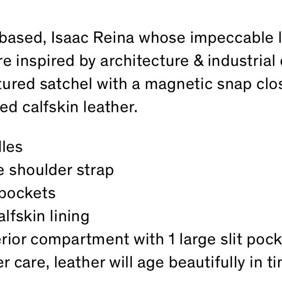 Gorgeous Tan Leather Isaac Reina Bag - Picture 11 of 11